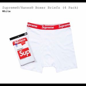 SUPREME X HANES BRIEFS SZ: SMALL (1pair)